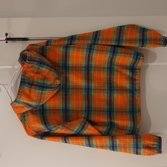 Flannel jacket/hoodie orange Vermont Fannel - Picture 2 of 4